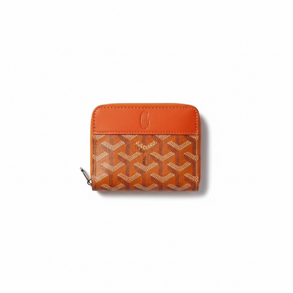 🧡 Goyard Orange Zip Wallet – Vibrant Style Meets Everyday Luxury 🧡