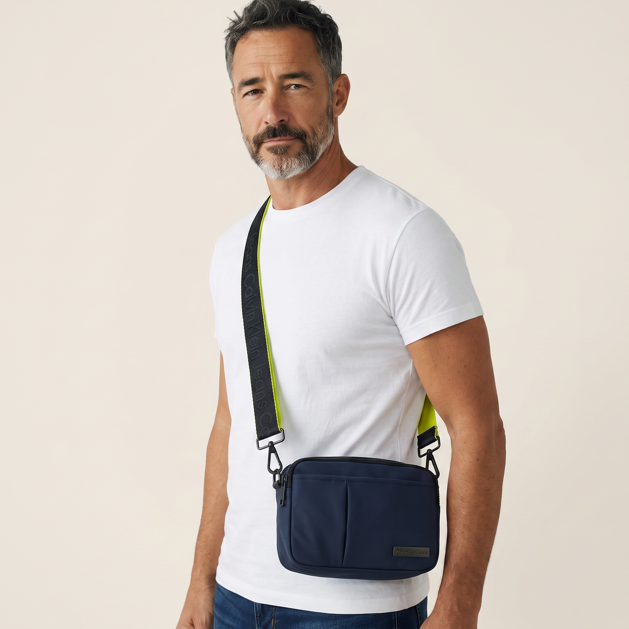 🌪️ Calvin Klein Jeans blue steel Crossbody – Minimalist Vibe. Maximum Utility. 💼⚙️