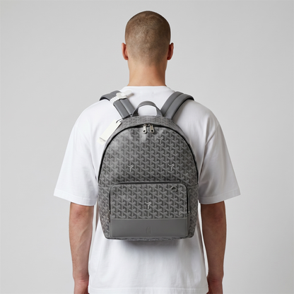 Goyard Grey Monogram Classic Backpack 🎒✨ | Everyday Luxury Essential 🩶🔥