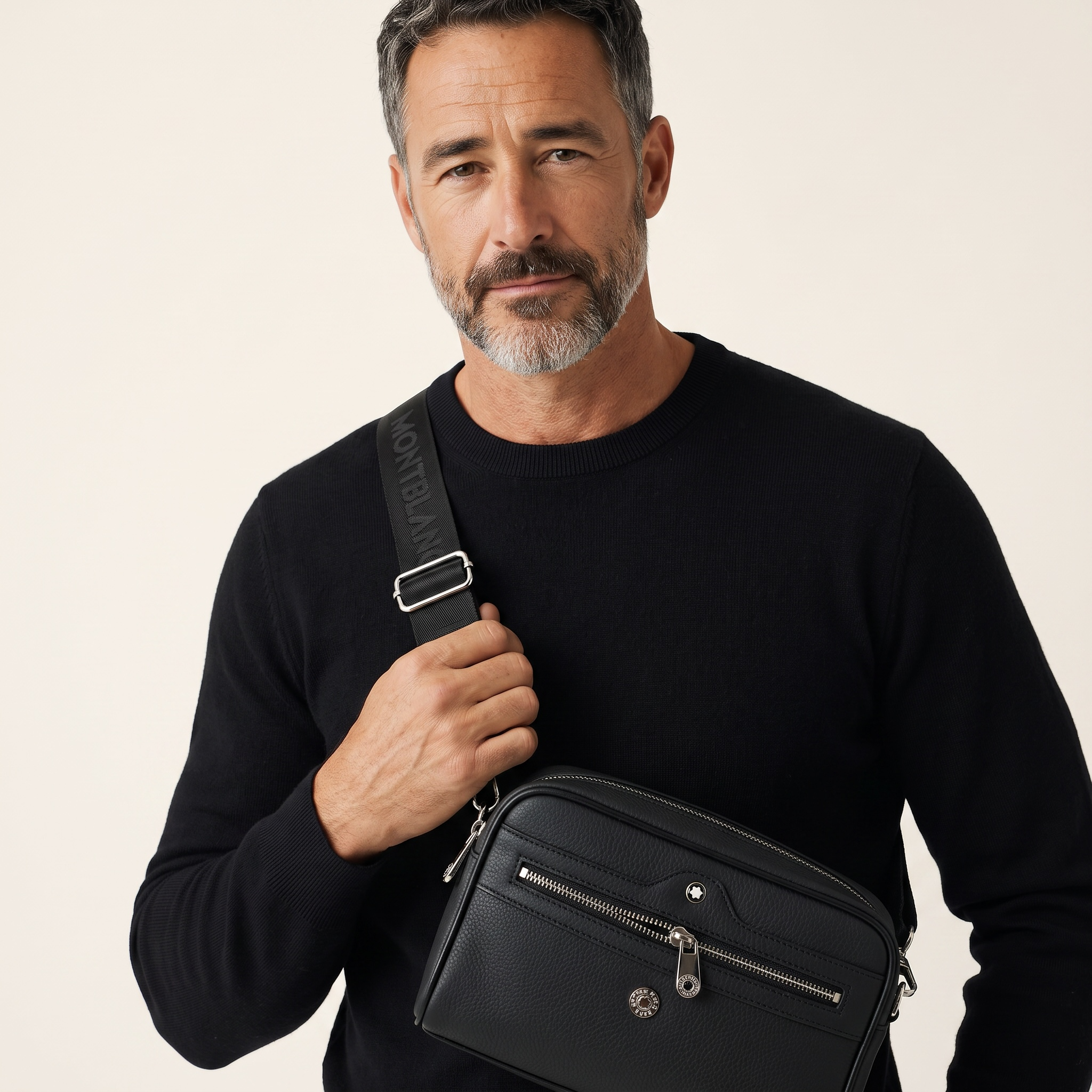 Montblanc Executive Black Leather Travel Pouch ✨🖤 Premium Organizer Case