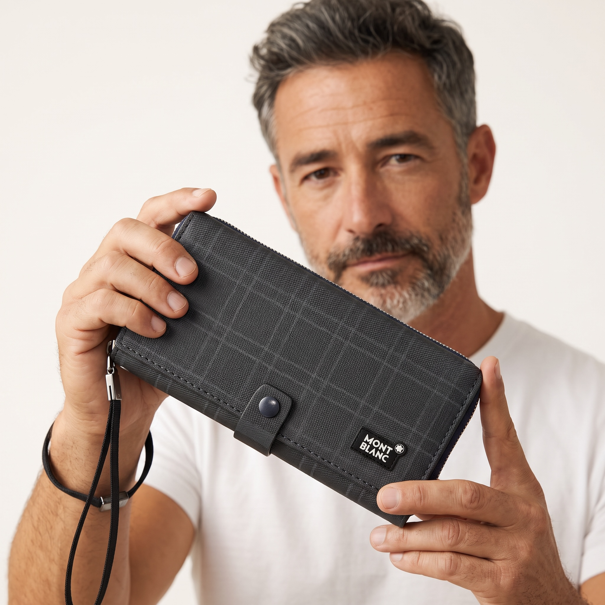 Montblanc Blue Check Long Wallet – Signature Edition