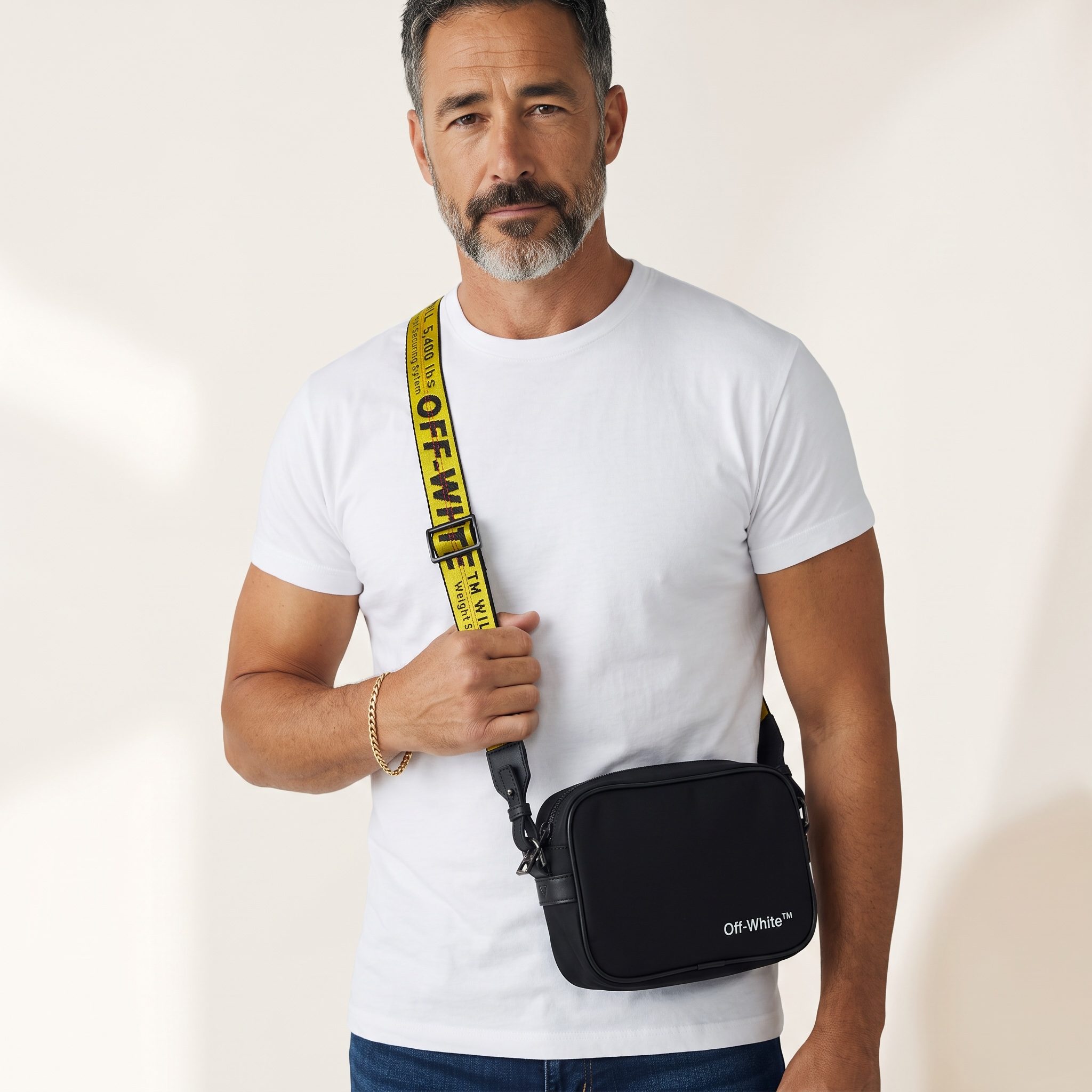 🖤 Off-White Arrow Logo Crossbody Bag – Black Statement Edition 🔥