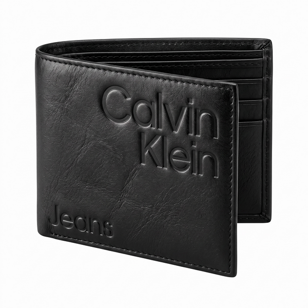 Calvin Klein Jeans Black Leather Wallet
