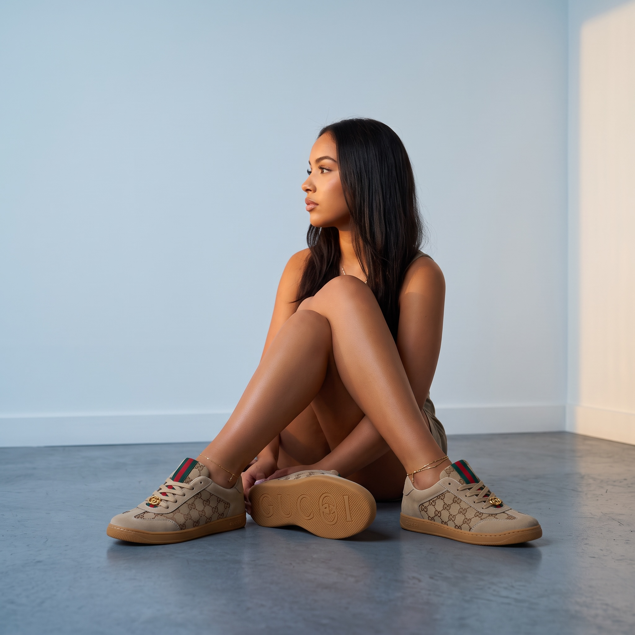 Gucci Tennis Sneaker – Beige GG Canvas 👟
