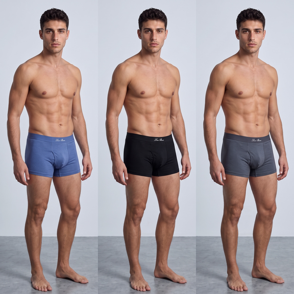 Loro Piana Inspired Premium Striped Men's Boxer Set – 3 Elegant Pieces