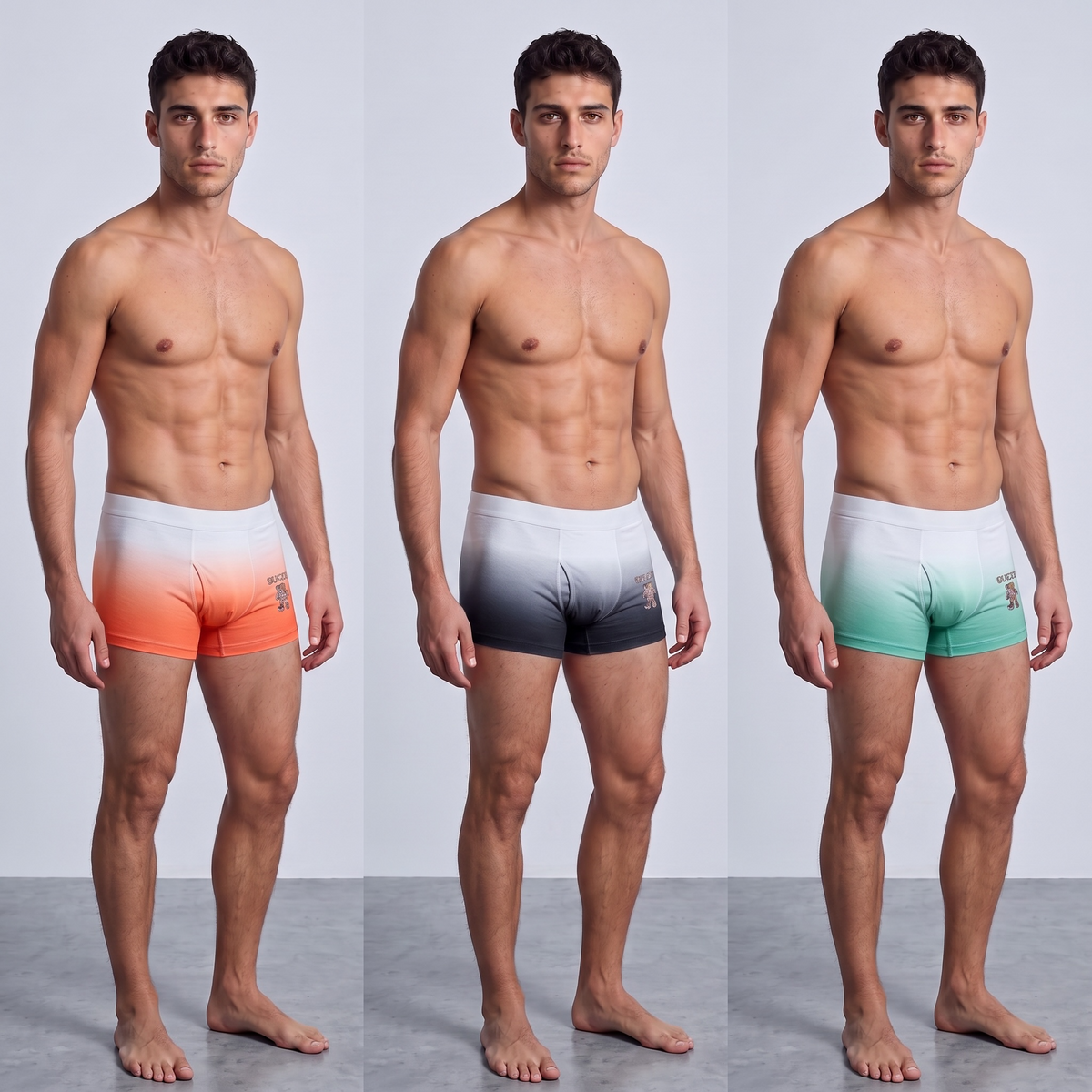Gucci Men’s Boxer Briefs (3-Pack) – Designer Gradient Underwear Set