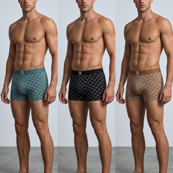 🩲 Gucci Men’s GG Monogram Boxer Briefs – Luxury Essentials 3-Pack