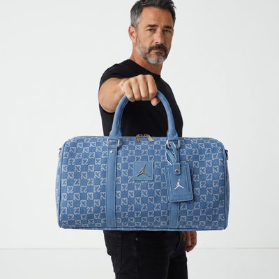 Jordan Signature Travel Duffle Bag 🧳💙 Denim Blue Edition