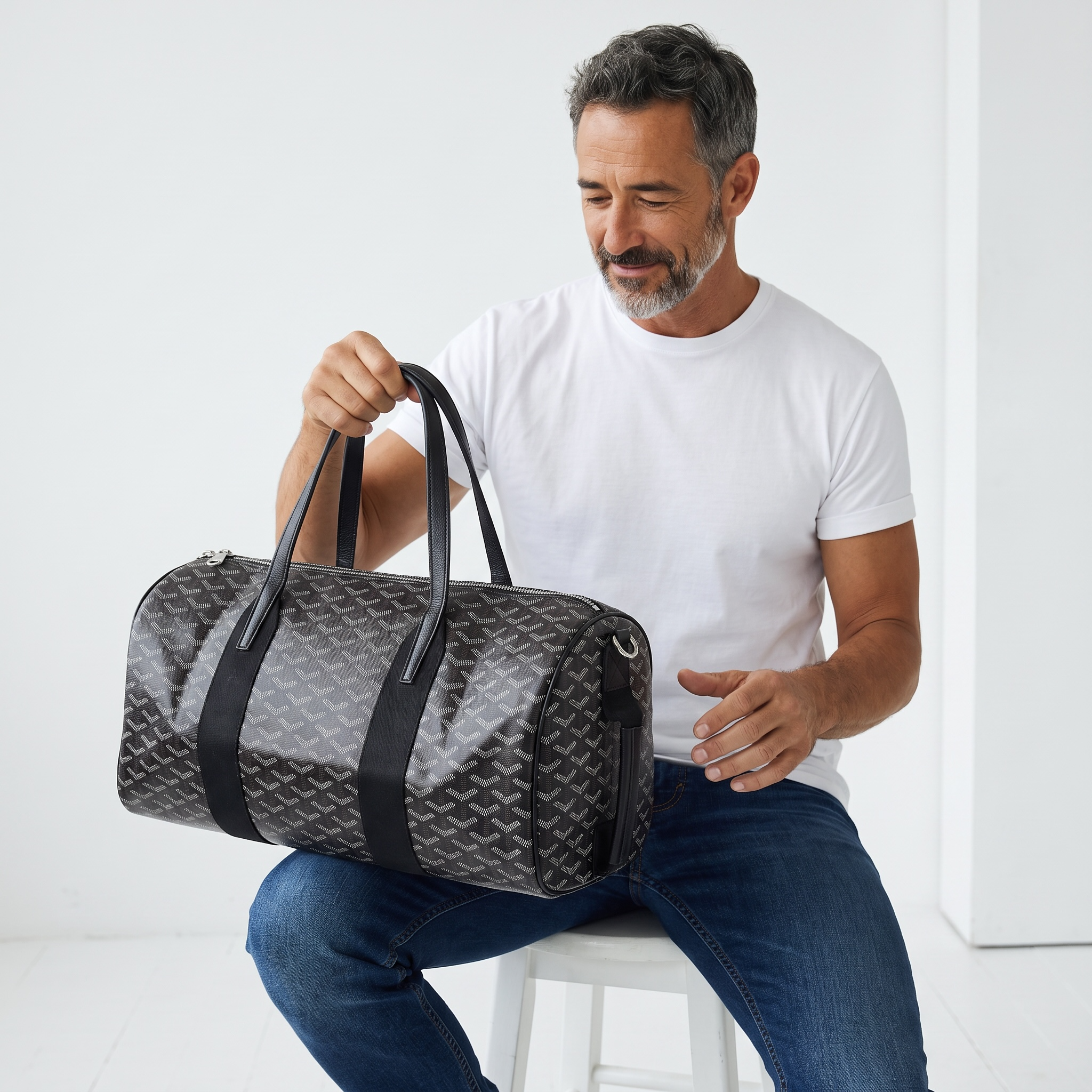 Goyard Black Monogram Duffle Bag 🖤🧳✨ | Luxury Travel Essential 🔥✈️