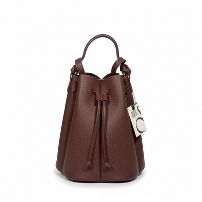 🔥 Polène Paris Inspired Bucket Bag – Chocolate Sculpted Edition 🔥