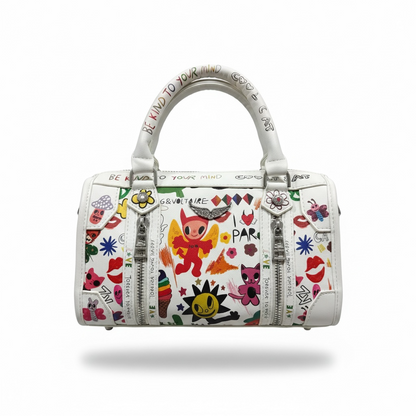 Zadig & Voltaire Graffiti Mini Bowling Bag – Playful Edition 🎨✨