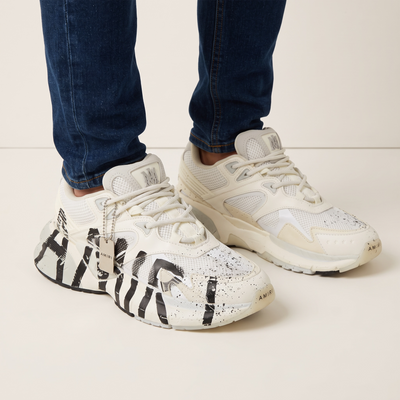Amiri Runner – White Graffiti Sneaker 👟