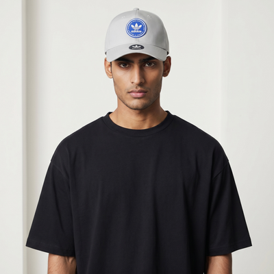 Adidas White & Blue Trefoil Cap – Classic Heritage Streetwear