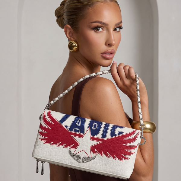 Zadig & Voltaire Wings Chain Bag – Cream Statement Edition 🤍✨