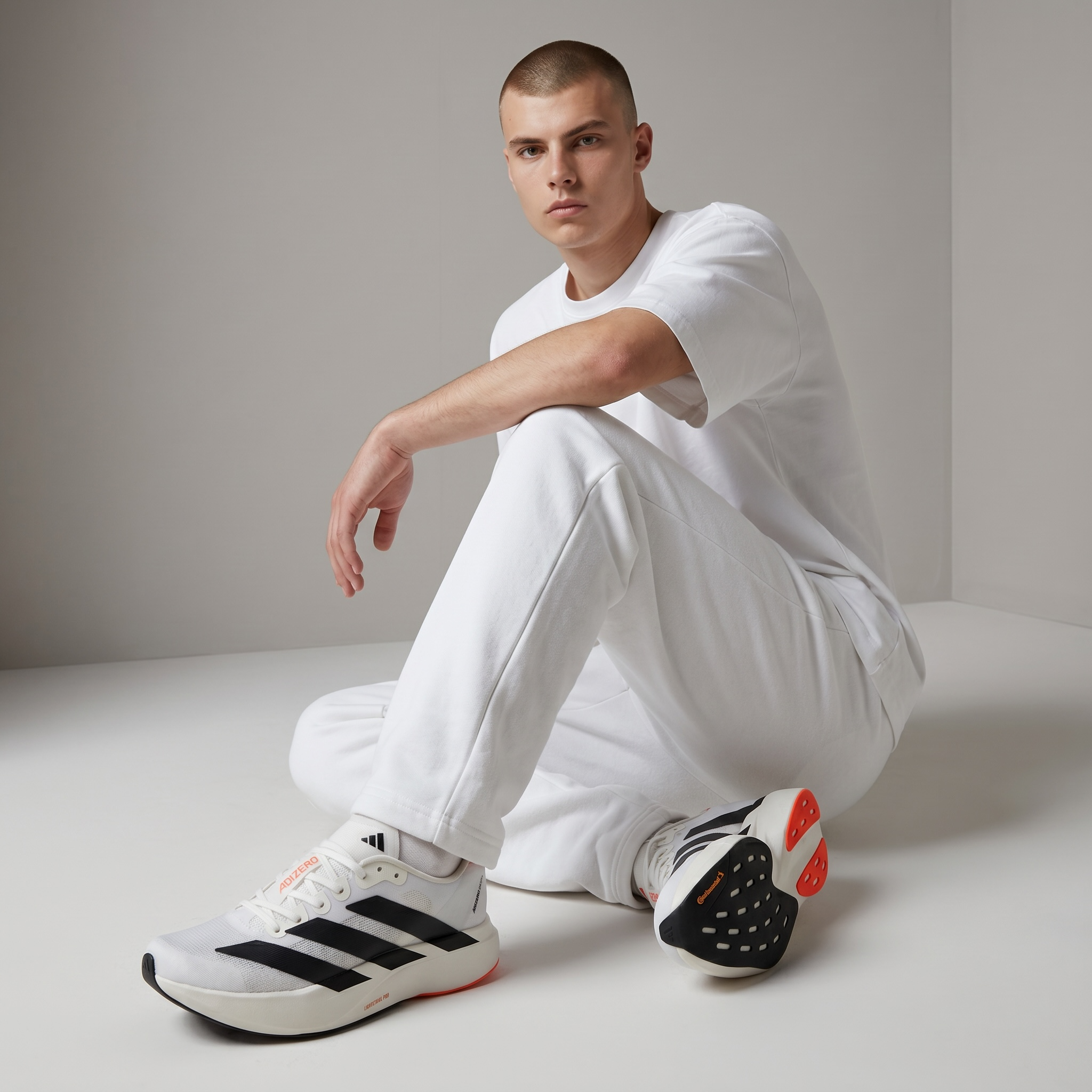 ⚡🤍 Adidas Adizero Adios Pro Performance Running Sneakers – Lightweight Marathon Racing Shoes 🏃🔥