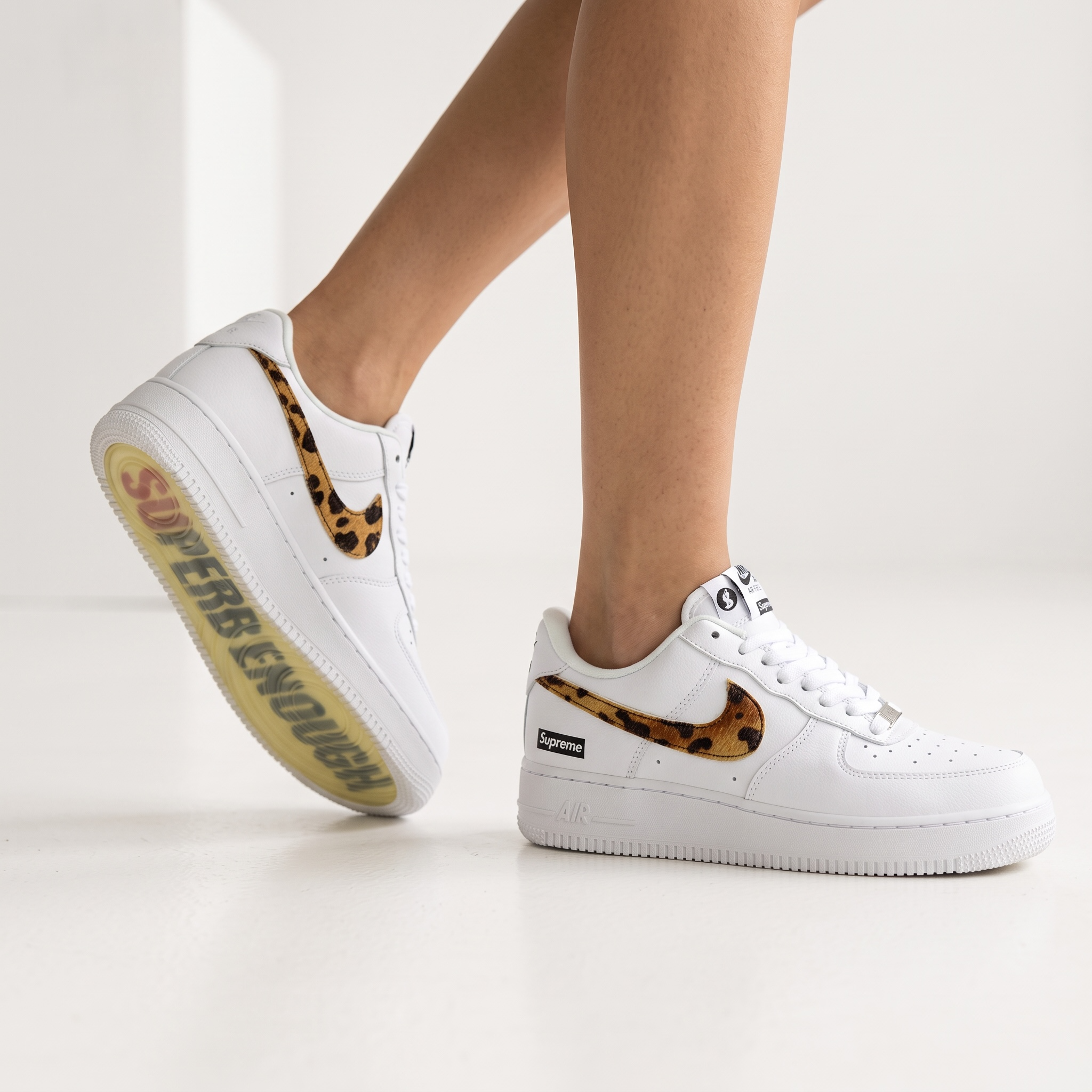 Nike Air Force 1 Low – White Leopard Swoosh 🐆
