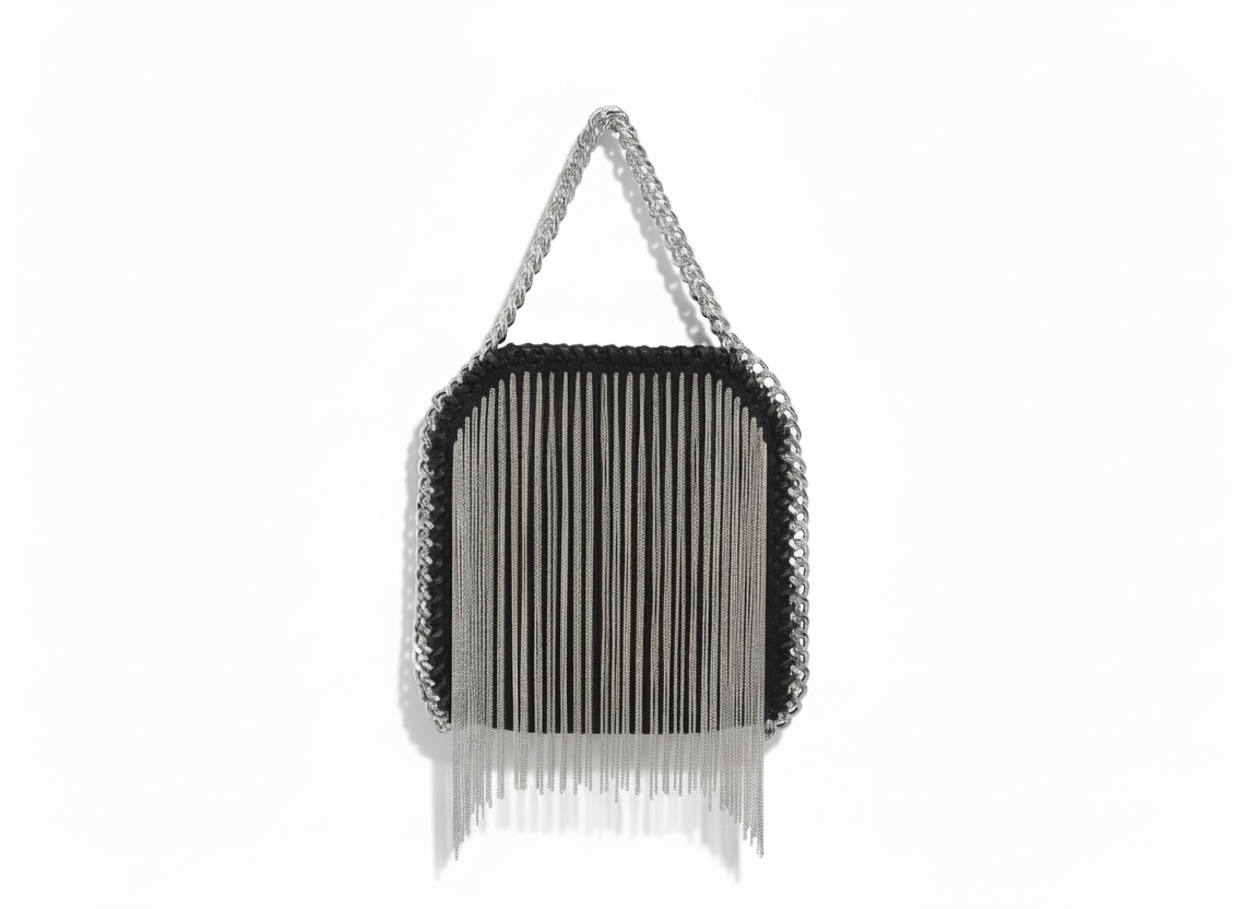 STELLA McCARTNEY Fringe Falabella Mini Bag 🖤⛓️