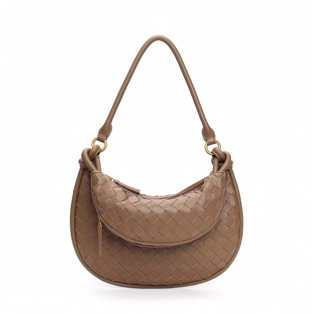 Bottega Veneta Woven Shoulder Bag – Classic Intrecciato Leather (Brown) ✨👜