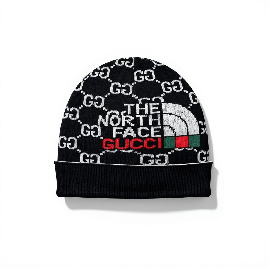🖤 Gucci x The North Face GG Knit Beanie | Black Limited Edition