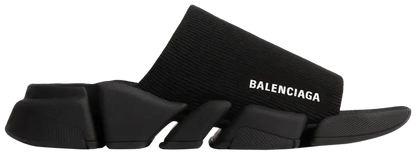 Balenciaga Black Tech Slides – Sleek Minimalist Comfort 🖤
