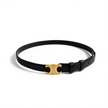 ICONIC CÉLINE TRIOMPHE BELT – PARISIAN LUXURY ESSENTIAL ✨🖤 115cm