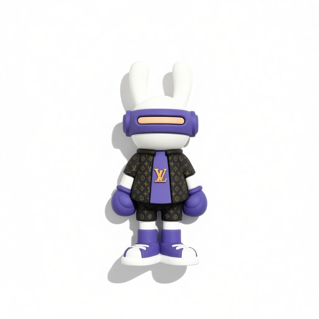 ICONIC LOUIS VUITTON CHARACTER KEYCHAIN – PLAYFUL LUXURY STATEMENT ✨🐰💜