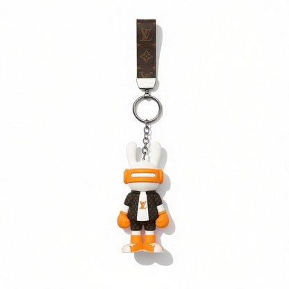 ICONIC LOUIS VUITTON CHARACTER KEYCHAIN – ORANGE EDITION ENERGY STATEMENT ✨🐰🧡