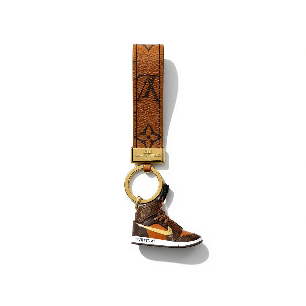 ICONIC LOUIS VUITTON SNEAKER KEYCHAIN – MONOGRAM LUXURY CHARM ✨👟🤎
