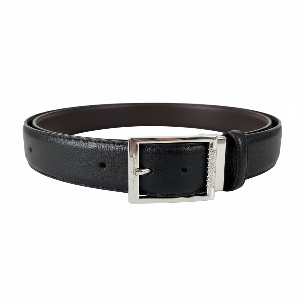 Salvatore Ferragamo Reversible Leather Belt 125cm ✨ | Black & Brown Elegance