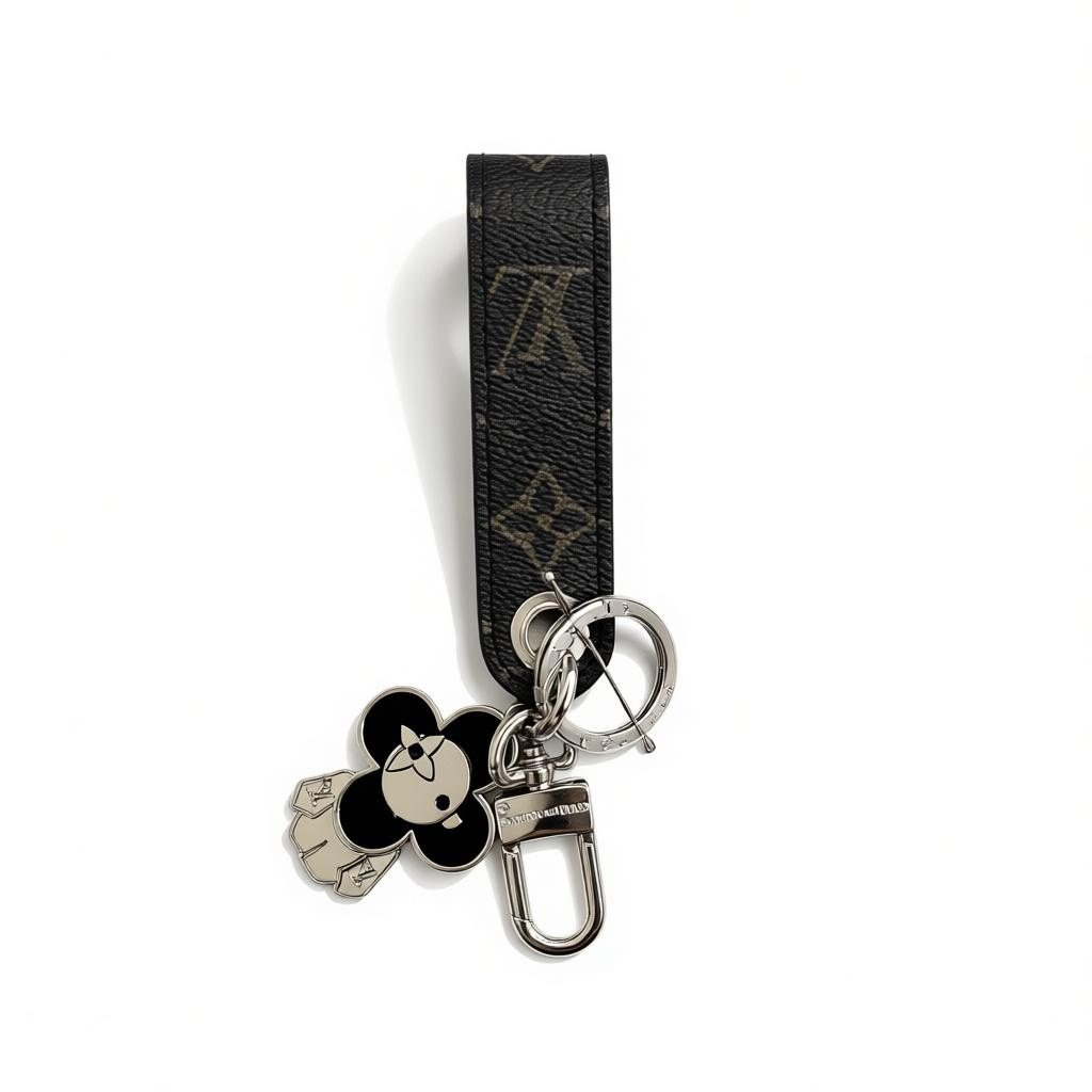 Louis Vuitton Flower Keychain 🔑🖤✨