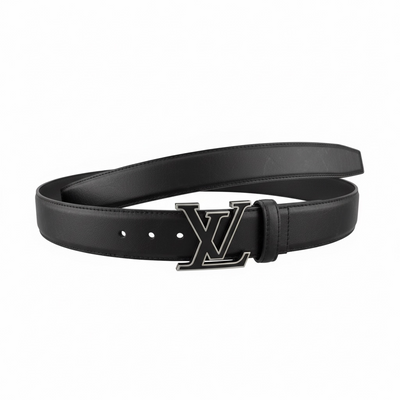 Louis Vuitton LV Initials Leather Belt 120cm 🖤 | Black Signature Icon