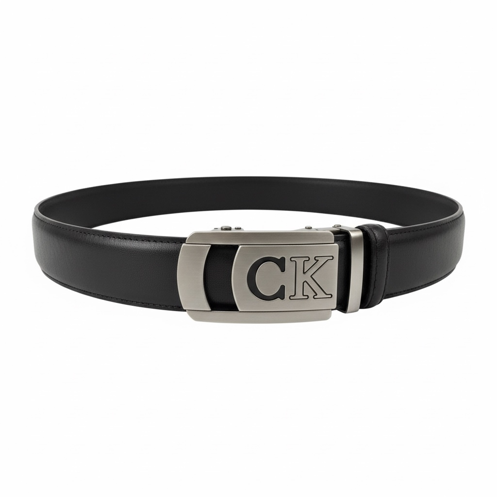 Calvin Klein CK Logo Leather Belt 130cm 🔥 | Black Minimal Luxury
