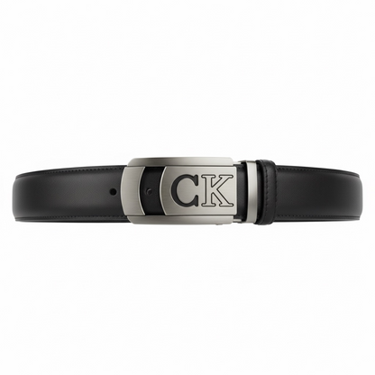 Calvin Klein CK Logo Leather Belt 130cm 🔥 | Black Minimal Luxury