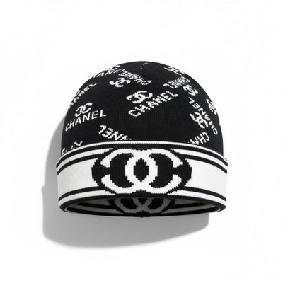 🖤 Chanel All-Over Logo Knit Beanie 🖤
