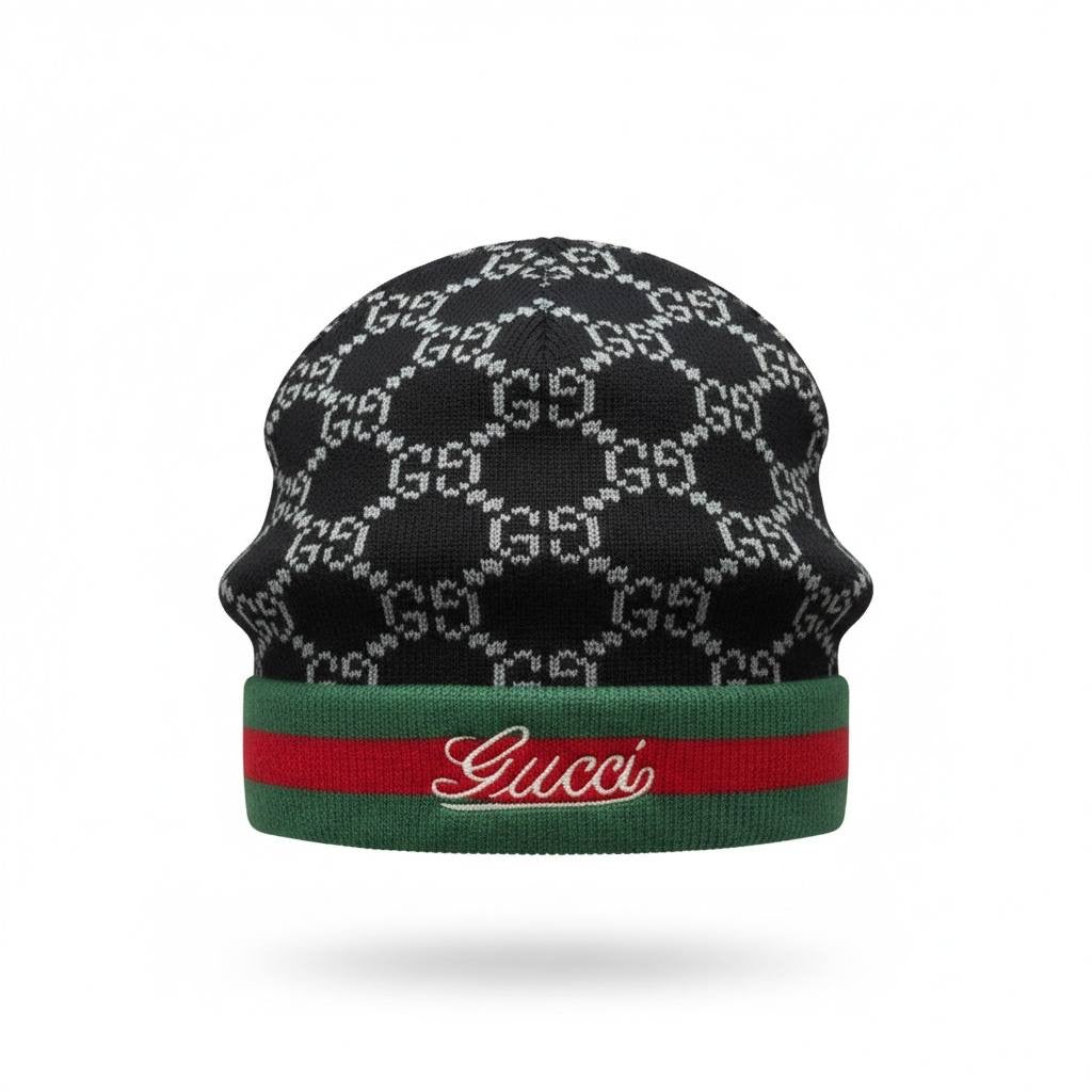 🖤💚 Gucci GG Supreme Knit Beanie 💚🖤
