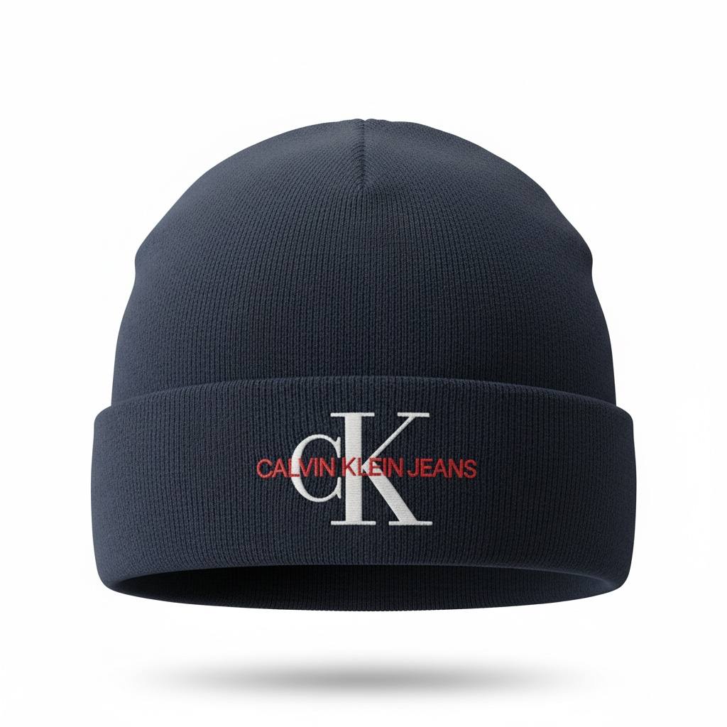 💙 Calvin Klein Jeans CK Logo Knit Beanie 💙