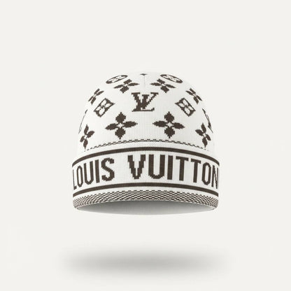🤍🤎 Louis Vuitton Monogram Knit Beanie 🤎🤍