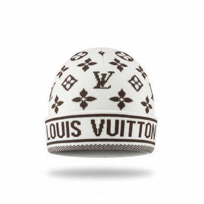 🤍🤎 Louis Vuitton Monogram Knit Beanie 🤎🤍