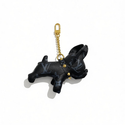 🐶🖤 Louis Vuitton Black Monogram Puppy Bag Charm 🖤🐶