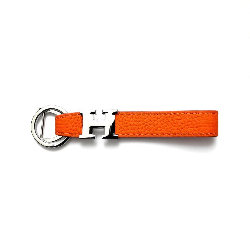 🧡✨ Hermès Orange Leather Key Holder ✨🧡