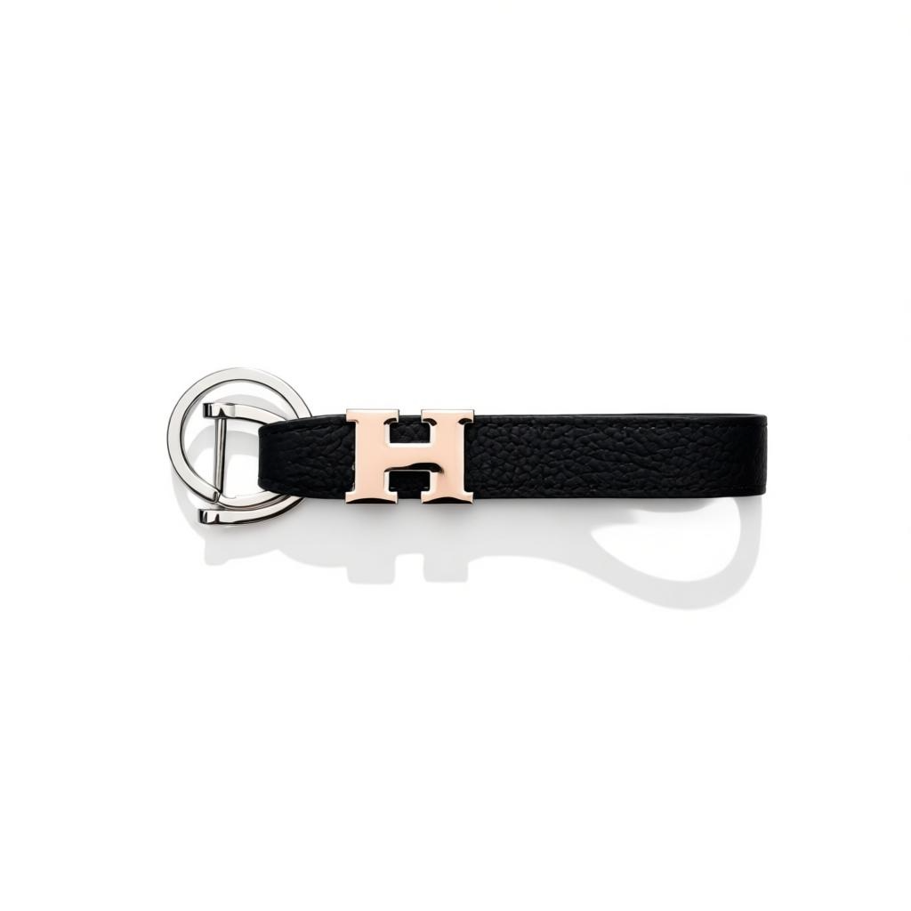🖤✨ Hermès Black Leather Key Holder ✨🖤