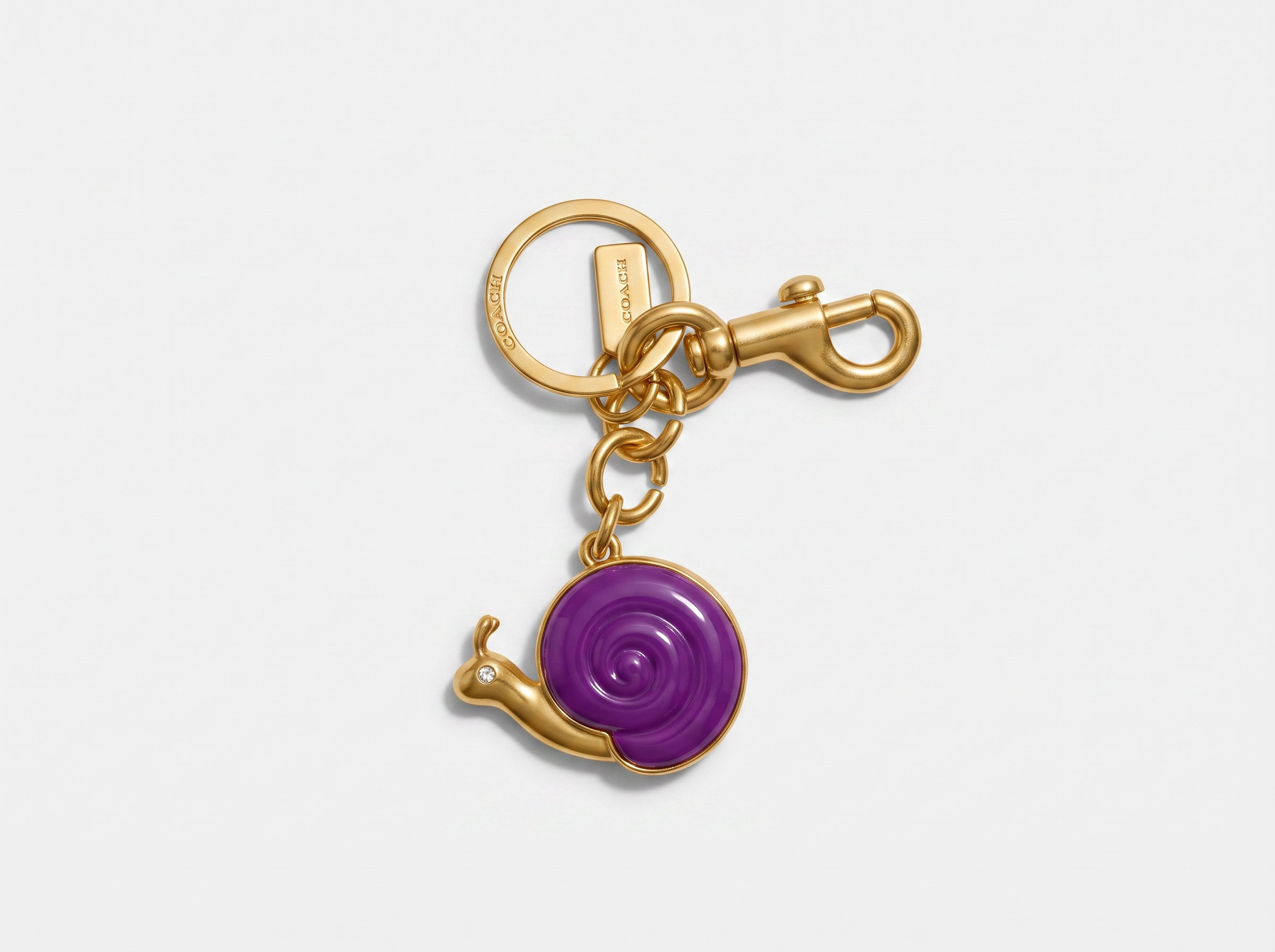 🐌 COACH Snail Bag Charm Keychain – Playful Luxury Designer Accessory ✨