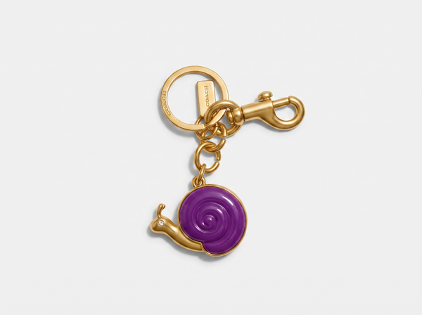 🐌 COACH Snail Bag Charm Keychain – Playful Luxury Designer Accessory ✨