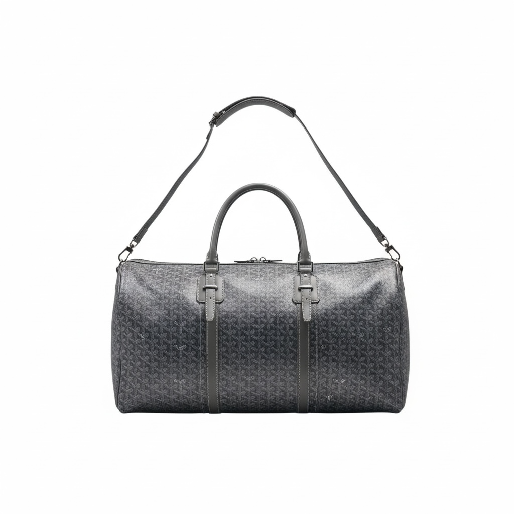 🧳 Goyard grey Monogram Duffle Bag – Premium Travel Companion