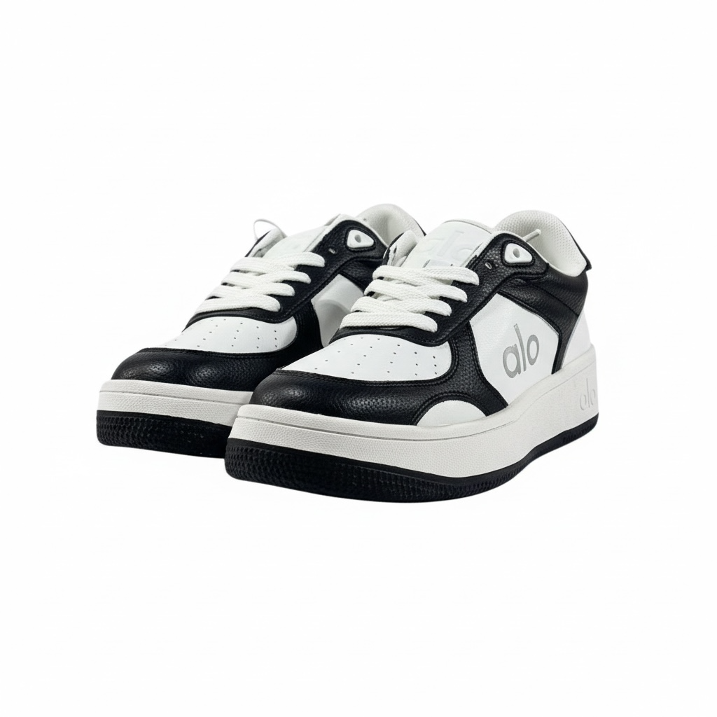 ⚫⚪ Alo Black & White Sneakers | Bold Contrast, Everyday Comfort 👟✨