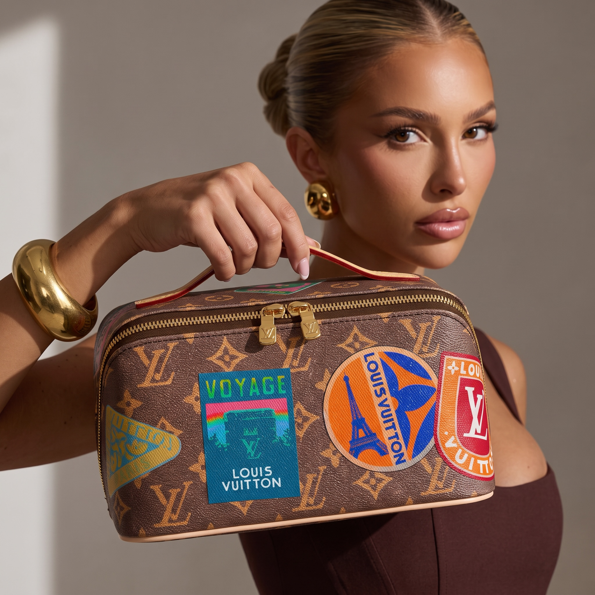 Louis Vuitton Voyage Monogram Travel Cosmetic Case ✈️👜✨