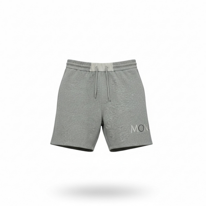 Moncler Essential Logo Shorts – Heather Gray