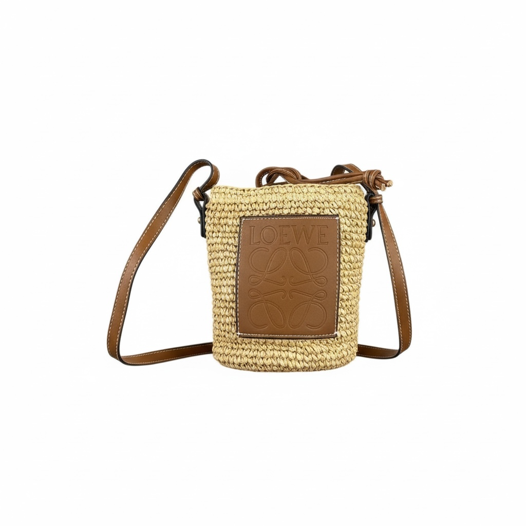 Loewe Small Raffia Crossbody – Artisanal Charm, Everyday Luxury (19x15)
