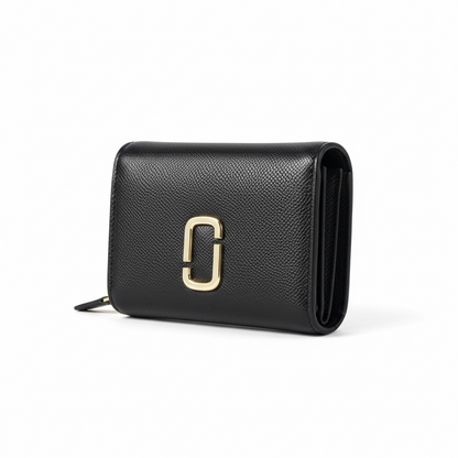🖤 Marc Jacobs Zip-Around Compact Wallet – Black Elegance 🖤