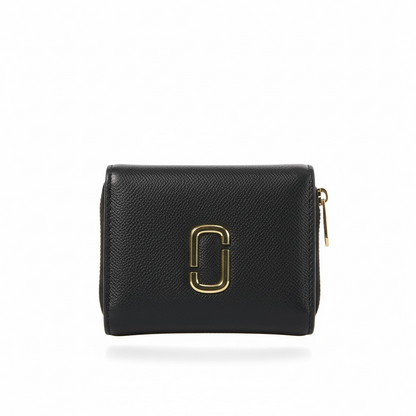 🖤 Marc Jacobs Zip-Around Compact Wallet – Black Elegance 🖤